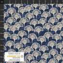 Japan Hello - Fan Collage - Indigo