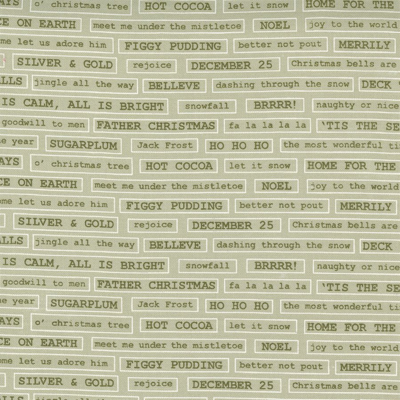 Christmas Morning - Text Boxes - Sage