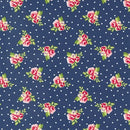 Berry Basket - Tiny Flowers - Blueberry