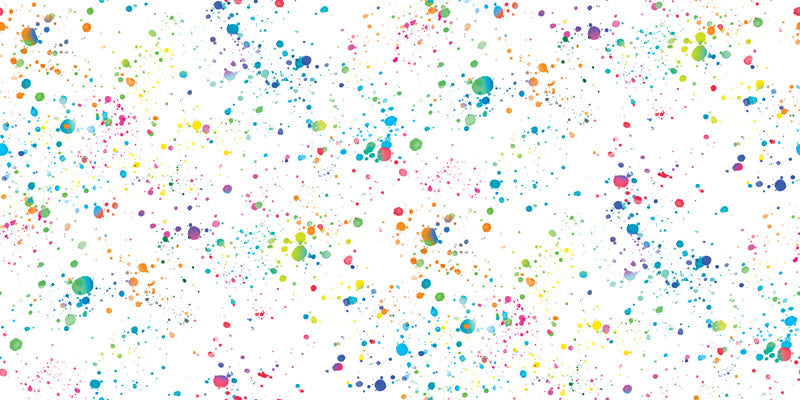 Gradients Euphoria - Splatter - Rainbow White