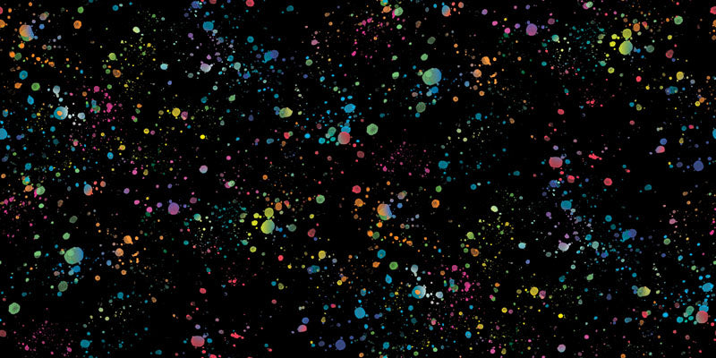 Gradients Euphoria - Splatter - Rainbow Black
