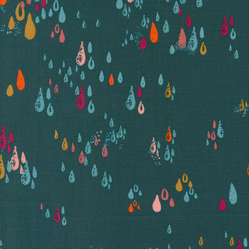 Things Above - Raindrops - Dark Teal