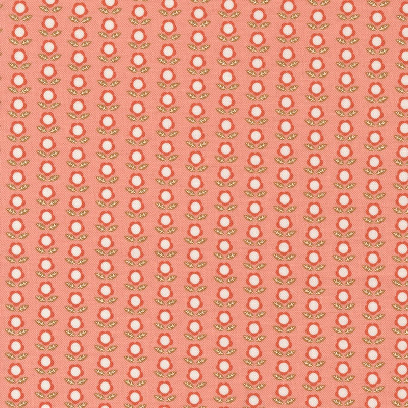 Birdsong - Floral Rows - Peach