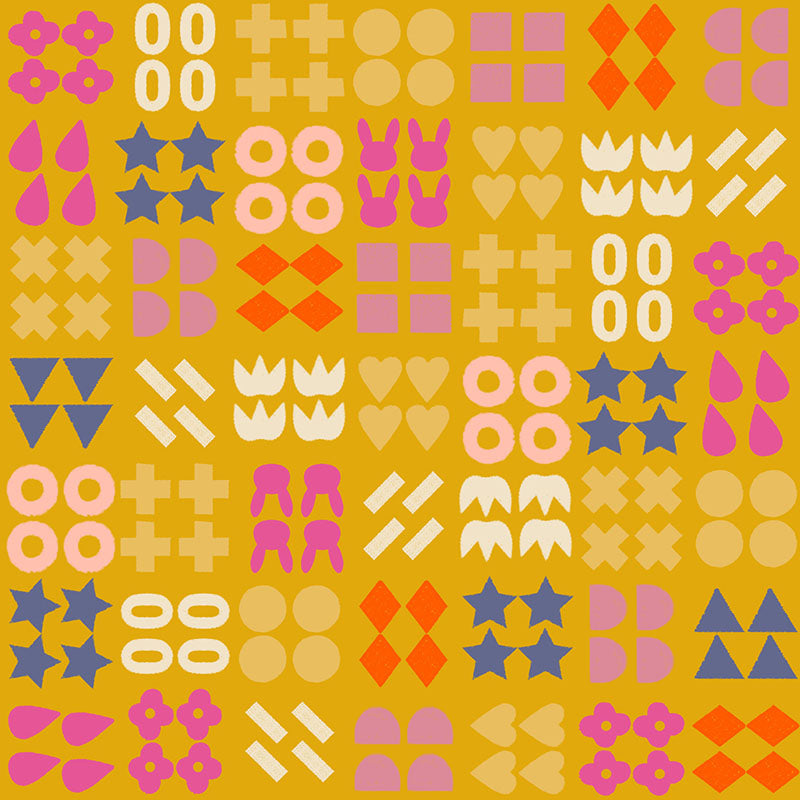 Woodland Park - Novelty Geo - Yellow