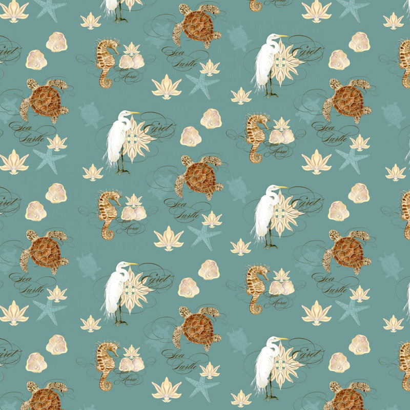 Coastal Waterways - Treasure - Teal