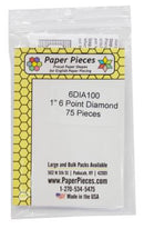 English Paper Pieces - 1" 6 Point Diamonds (75)