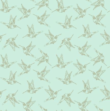 Serenity Blooms - Humming Bird Dance - Mint