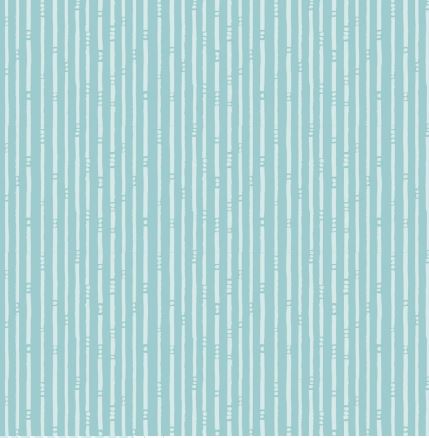 Serenity Blooms - Stripes - Blue