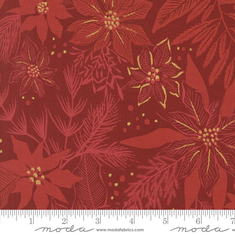 Old World Yuletide - Poinsettia Mix - Crimson
