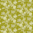 Tranquility - Floral - Olive Green
