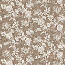 Tranquility - Floral - Dark Taupe
