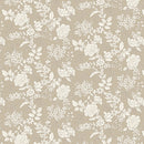 Tranquility - Floral - Light Taupe
