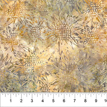 Banyan Batiks - Heartland - Sunflowers - Oatmeal