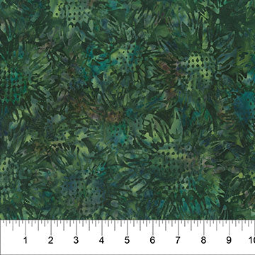 Banyan Batiks - Heartland - Sunflowers - Dark Green