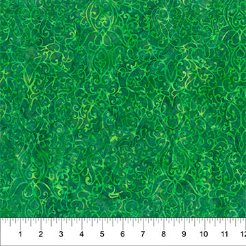 Banyan Batiks - Decorative Carving - Green