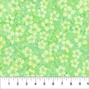 Banyan Batiks - Nature's Beauty - Pressed Flowers - Citrus Green