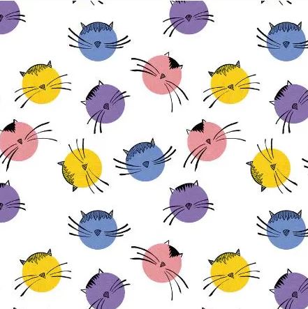 Mysticat - Cat Dots - White
