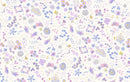 Delphinium - Collage - Snowdrop