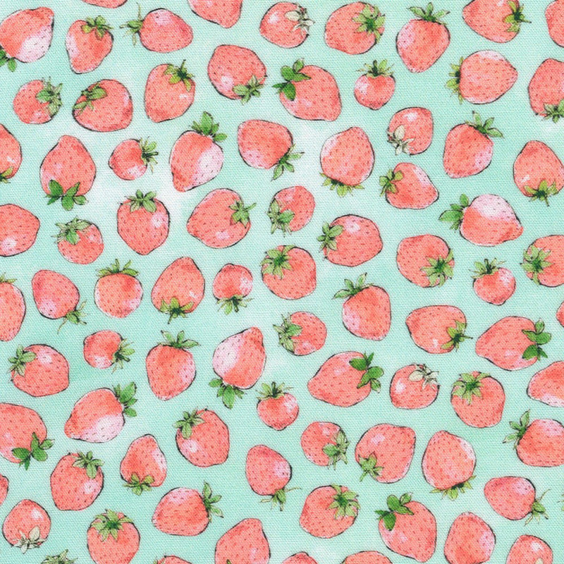 Strawberry Season - Strawberry Toss - Seafoam