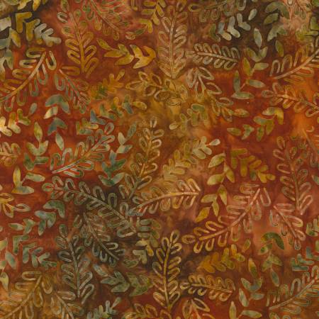 Artisan Batiks - Junglescape - Rust