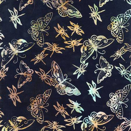 Tonga Batik - Harbor - Butterfly and Dragonfly
