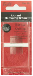 Richard Hemming Big Eye Quilting Needles Size 10