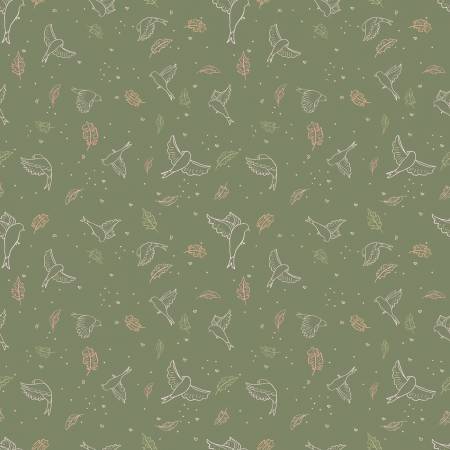 Wild and Free - Birds - Olive