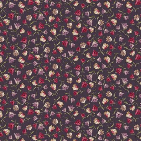Laurel Fleur - Small Tulips - Plum