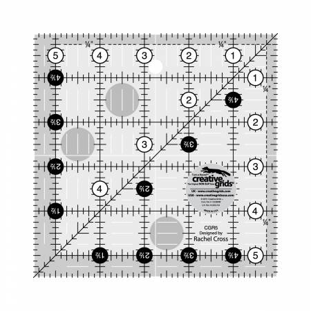 Creative Grids - 5 1/2" x 5 1/2" Ruler