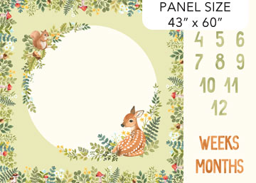 Woodland Babes - Milestones Panel