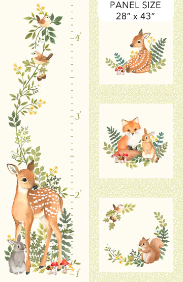 Woodland Babes - Growth Chart Panel