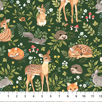 Woodland Babes - Forest Feature - Dark Green