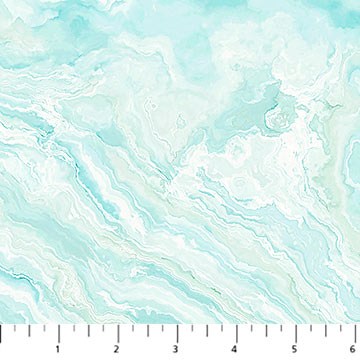 Tranquil Waters - Wave Texture - Pale Turquoise