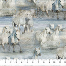 Running Free - Horses - Blue