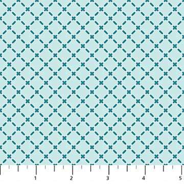 Night Owl FLANNEL - Quilty - Aqua