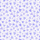 Playtime Flannel - Hearts - Purple FLANNEL
