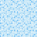 Playtime Flannel - Shapes - Blue FLANNEL