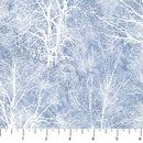 Winter Jays Flannel - White Trees - Blue FLANNEL