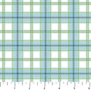 Woodland Woolies Flannel - White/Blue Plaid FLANNEL