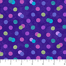 Hugs & Kisses Flannel - Big Dots Purple FLANNEL