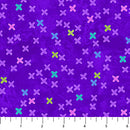 Hugs & Kisses Flannel - Big Kisses Purple FLANNEL