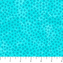 Hugs & Kisses Flannel - Rings Turquoise FLANNEL