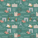 Fleurs and Flutter - Sightseeing - Teal