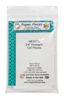 English Paper Pieces - .75" Hexagons (125)