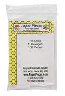 English Paper Pieces - 1" Hexagons (100)