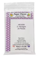 English Paper Pieces - 2" Hexagons (25)