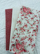 3 Metre Bundle - Petals and Polka Dots - Rouge