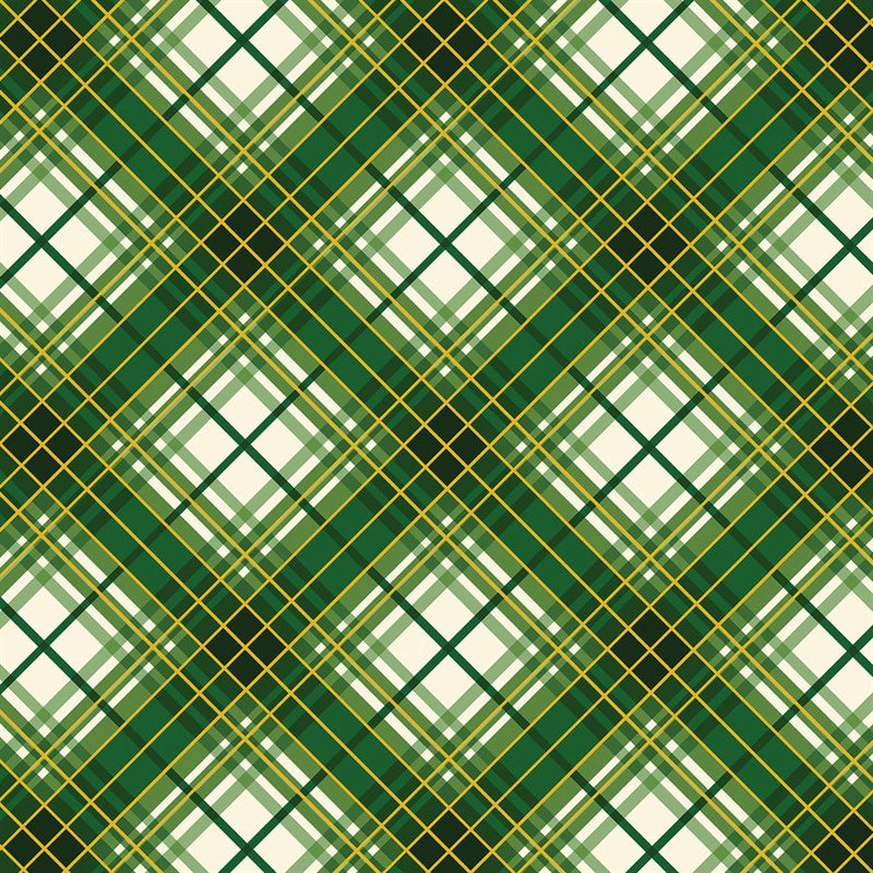 Christmas Musical - Plaid - Green