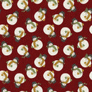 Snowballs - Snowmen - Country Red