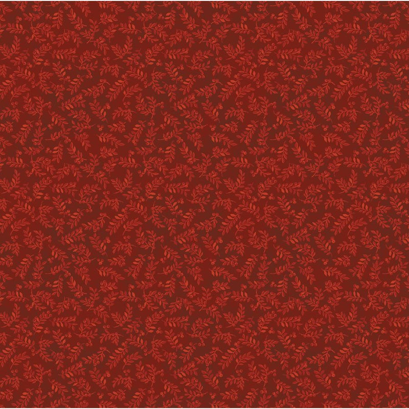 Snowballs - Leaf Tonal - Red